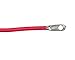 Sierra BC88523 Battery Cable With Terminals - 2' Red, 4 Gauge