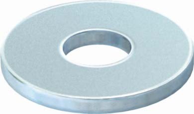 Rondelle plate large en acier pour fixation de charpente bois