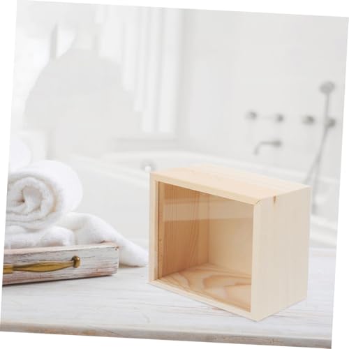Boîte de rangement pour bijoux avec couvercle coulissant bois - 5