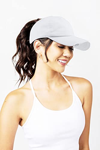 Image of Eohak Ponytail Baseball Hat Distressed Retro Washed Cotton Twill
