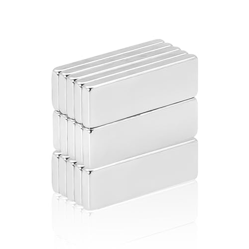 15 imán rectangulares de neodimio superpotentes, pizarra blanca y parches magnéticos potentes