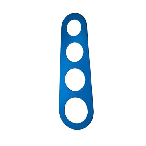 Strumento di misurazione delle porzioni di spaghetti in acciaio inossidabile con righello, progettato per porzioni accurate di pasta (blu)