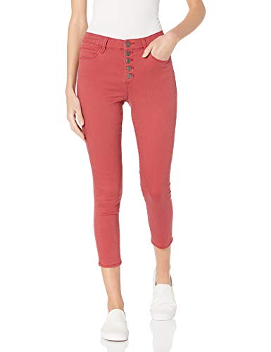 Skinnygirl Women's Size Risk Taker High Rise Skinny Crop Jean, Garnet, 16 Plus Regular #TOP27