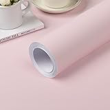 practicalWs Pink Peel and Stick Wallpaper 15.7' x 118.1', Pink Contact Paper for Cabinets and Drawers, Self Adhesive Removable Vinyl Film Wallpaper for Bedroom Decorative Table and Wall Reform