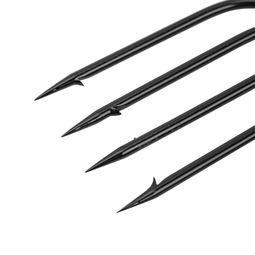 Tgpiao Fishing Spear, 4/5,Prong Fishing Spear, Spearhead Fork Spear, Frog Spear Barbed Fishing Spear Pole for Fishing and Hunting Frogs in Ponds, Rivers and Lakes (4teeth) - Thumbnail 3