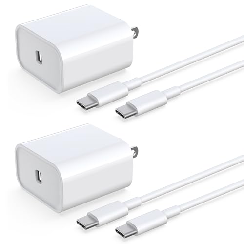 iPhone 16 15 Charger Fast Charging [2Pack] 33W Type-c Wall Charger Fast Charger Block with 6FT USB C to USB-C Cable for iPhone 16/16 Plus/16 PRO/16 Pro Max/iPhone 15 Plus/15 PRO Max/iPad Pro/AirPods