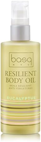 Basq Skin Care Resilient Body Stretch Mark Oil, Eucalyptus, 4 Fluid Ounce