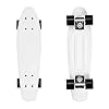 Retrospec Quip Mini Cruiser Skateboard 22.5 Classic Retro Plastic Cruiser Complete Skateboard with ABEC 7 Bearings and PU Wheels Compact Board w/Grippy, Molded Waffle Deck