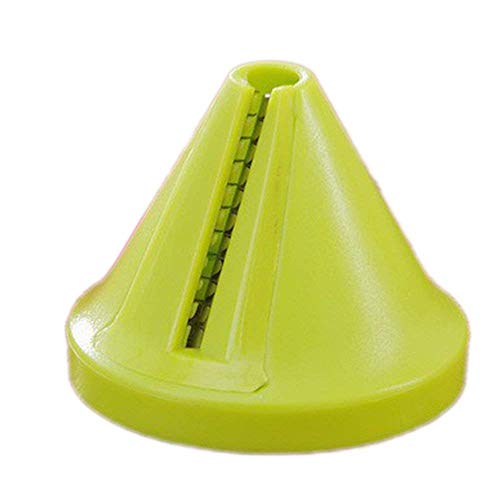 Ogquaton Creativo Multifunción Forma de Cono Cortador de Verduras Espiral Cortador de Alambre Vegetal Rallador Suministros de Cocina Verde 1 UNIDS