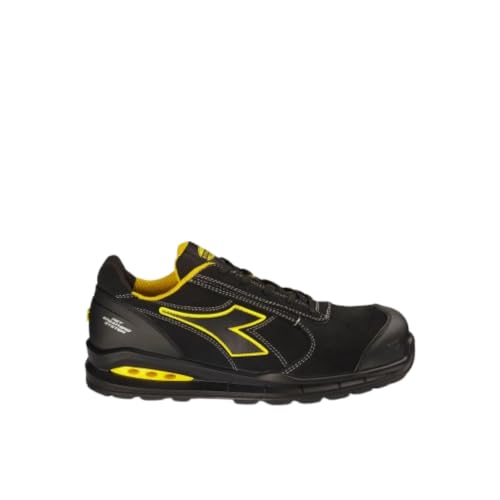 Diadora Run Net Airbox Master Low S3 SRC ESD, Scarpe Unisex Adulto, Nero, 46 EU