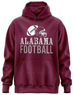 Printbox Originals Alabama Football Hoodie, Alabama Hoodie Bama Time AL Gameday Sweatshirt for Men Women