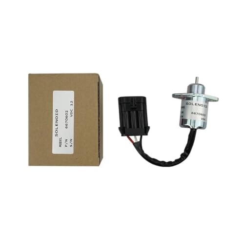 Électrovanne solénoïde d'arrêt moteur 12V 6670602 pour chargeuse compacte S70