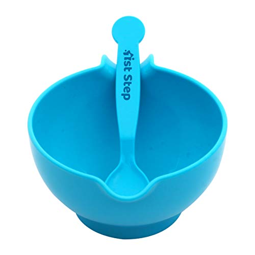 Image of 1st Step Portable Grinding Feeding Masher /Serving Bowl for Baby Food Preparation with Spoon(Pack of 1)