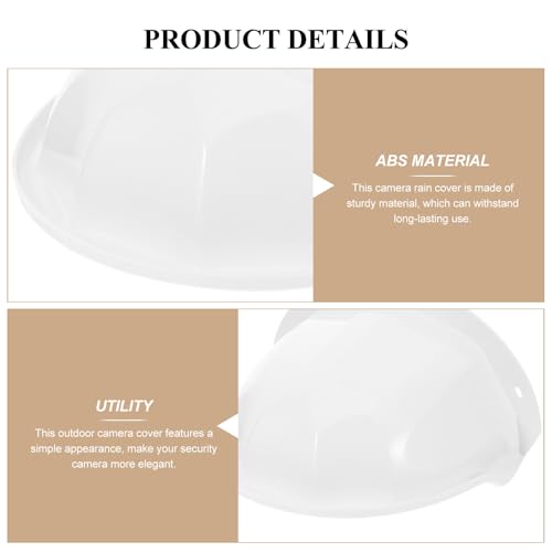 Caja protectora para cámara exterior de ABS blanco resistente a rayaduras sólida 7