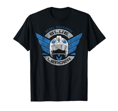 T-shirt Star Wars Rogue One Blue Leader haut graphique geek coton pour fan de science-fiction