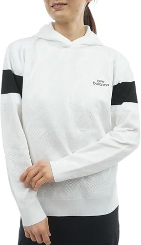 [ニューバランス] ゴルフ ニットパーカー (ストレッチ性・トーナルゼブラ柄) / レディース / 012-6170501 030_ホワイト 2 [L]