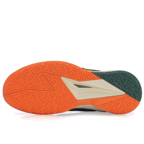 Tênis Yonex Power Cushion Eclipson 5 Clay Verde Oliva e Laranja-40