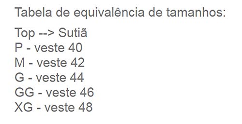 Top com Bojo Uppercut Basic Feminino, Preta, M