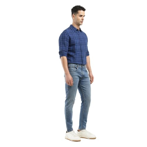 Image of Levi's Men Slim Mid-Rise Indigo Regular Jeans