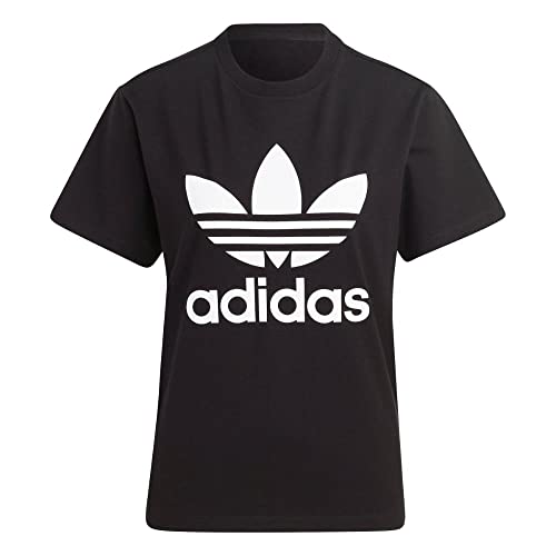 adidas Trefoil Tee T-Shirt, Black, Medium Women's