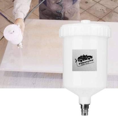 Bombax Spray Paint Gun Cup Air Gravity Feed Paint Spray Auto Car Pot Threaded Connector Capacity for Spray Gun White (B0CV5QRNL9) Amazon Price History, Amazon Price Tracker