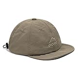 [Clape] つばの短いキャップ メンズ つばの短い帽子 通気軽量 折りたたみ アンパイヤキャップ 野球帽 人気 作業帽子 スケボー ランニング ゴルフ アウトドア 男女兼用(C-ASB02-カーキ)