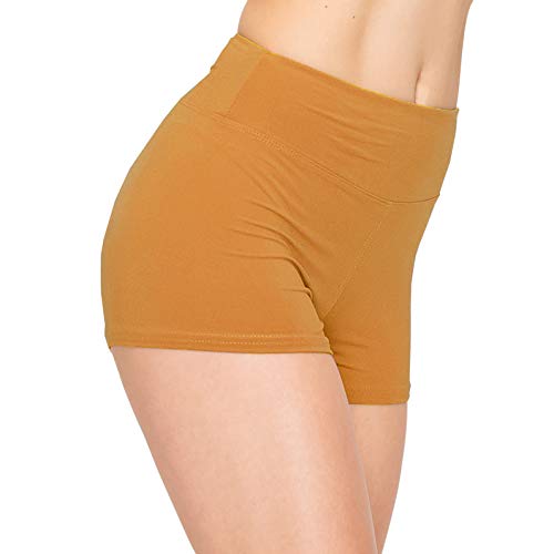 Image of ALWAYS Yoga Shorts for Women - High Waisted Workout Biker Shorts for Yoga, Running & Under Dress Anti-Chafing Comfort