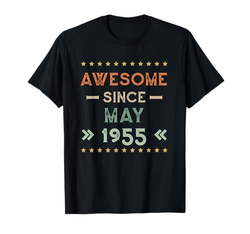 Awesome Since May 1955 Birthday Design Camiseta