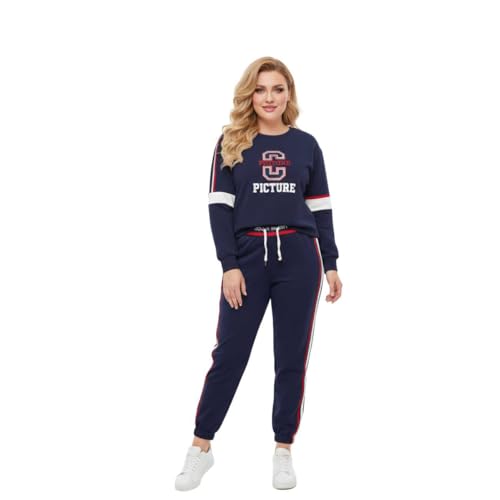 Conjunto Moletom Feminino Premium Jogger Slim Cintura Alta com Bordado – Inverno Casual Confortável