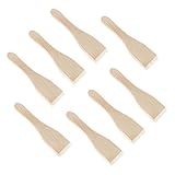 Kosmosta 8er Set Holz-Raclette-Spatel, Mini-Kratzern aus Naturholz für Käsepfannen, Kratzfest, Sicher für Antihaft-Pfannen, Raclette-Grills, Fondue & Kleine Kochutensilien