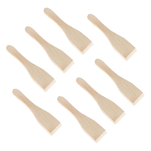 Raclette Scraper Wooden Raclette Spatula Wood Kitchen Utensils for Non-Stick Pans,Cheese Grills,Gourmet Boards,Frying Pans,Fondue,8 pcs/Set