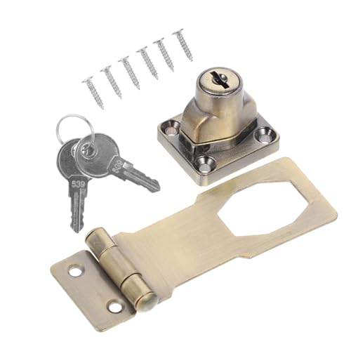 CTIRCHIU 鍵付きデッドボルト搭扣ロック 取り付け簡単 耐摩耗 キャビネット引き出し用 セキュリティ強化 オフィス家具やボックス対応