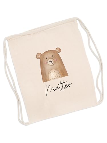 wunderwunsch Turnbeutel personalisiert, Sportbeutel Kinder, Personalisierte Sporttasche Kindergartenkind, Schulranz ...