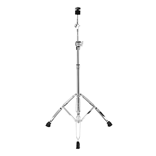 Generic Height Adjustable Heavy Duty Dual Use Cymbal Stand, with Double Braced Legs, Foldable Design for General Purpose Playing