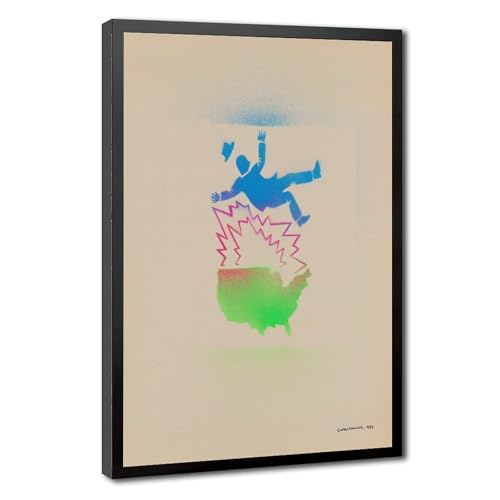Toile Fall Man David Wojnarowicz pour habiller un mur vide de bureau