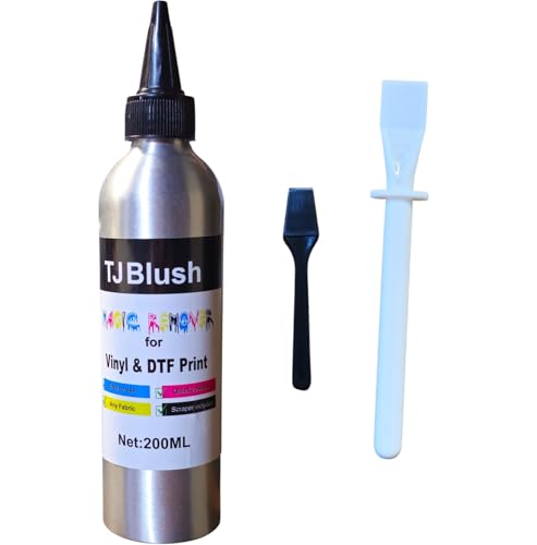 TJ Blush 200ml/6.7oz Heat Tranfer, Vinyl Remover and DTF Prints...