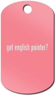 Mister Petlife Got English Pointer Engraved Keychain/GI Tag 2 Pink