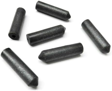Silicone Rubber Points Bullet Black Med Grit Jewelry Polishing Made in Germany Pack of 10 by JTS