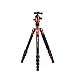 MeFOTO Classic Aluminum Globetrotter Travel Tripod/Monopod Kit - Red (A2350Q2R)