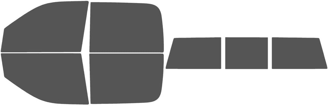 The Tint Effect Precut Window Tint Kit Compatible with Ram 1500 (Classic Version ONLY) Crew Cab Truck (2019-2023) (Includes: Front Windshield Visor precut in 5%) Automotive Film