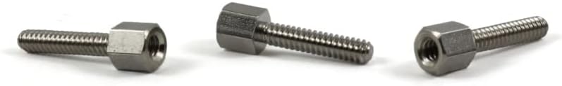 3/16 (AF) Hex Jack Screws / 4-40 x 7/16 / Stainless Steel / 500 Pc. Carton