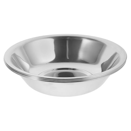 ABOOFAN 3 Piezas Cuenca vegetal de acero inoxidable Tazón de preparación para cocinar cuenco de cocina cubeta de almacenamiento de acero inoxidable lavabo de cocina Plata