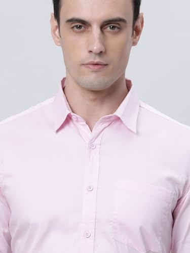 Image of THE SOUL PATROL Men's Casual Regular Fit Full Sleeve Premium Cotton Button-Down Shirt with Single Patch Pocket - Stylish, Classic, Comfortable, and Elegant for Everyday Wear