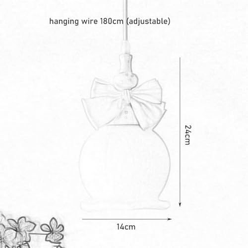Lámpara colgante de cristal ajustable para solucionar techos bajos 4