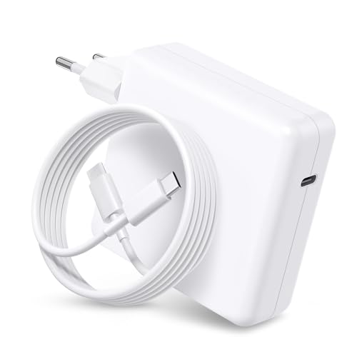 Chargeur USB-C Rapide 100 W Compatible avec MacBook Air Pro M1 M2 M3 M4, 13/14/15/16 Pouces, 14/16 Pouces Pro Max, Adaptateur de Voyage pour Ordinateur Portable Type-C...