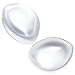 Bra Pads, Upgraded Soft Thick Silicone Bra Inserts Breast Enhancer Chest Push up Padding for B/C/D Cups, Transparent Thick-Large