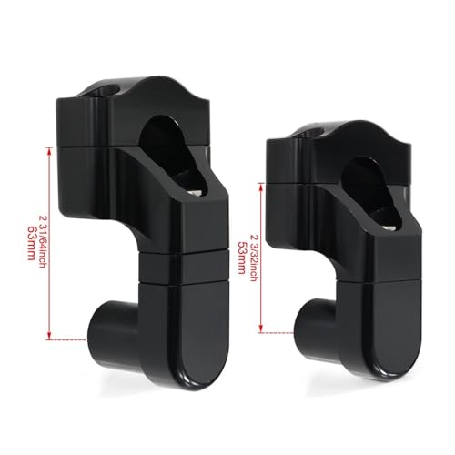 Elevadores manillar giratorios con ajuste de ángulo universal para motos de 22 mm 7