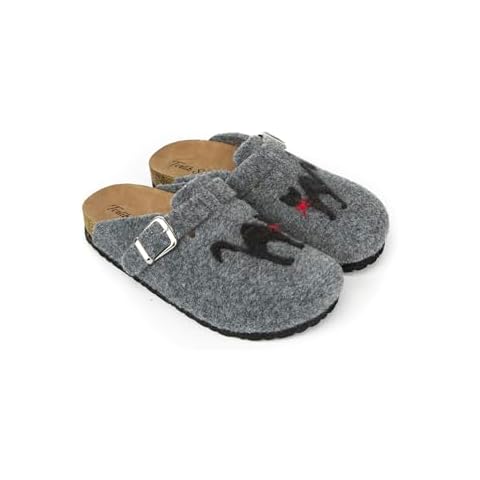 Terlik Sabo Grey Felt Clogs for Women Cover