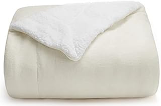 WAVVE Sherpa Fleece Blanket Queen Size, Large Throw Blanket for Bed and Sofa, Microfiber Blanket, Soft, Thick and Warm (Brown, 220x240cm)