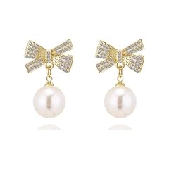 White Pearl Crystal Bow